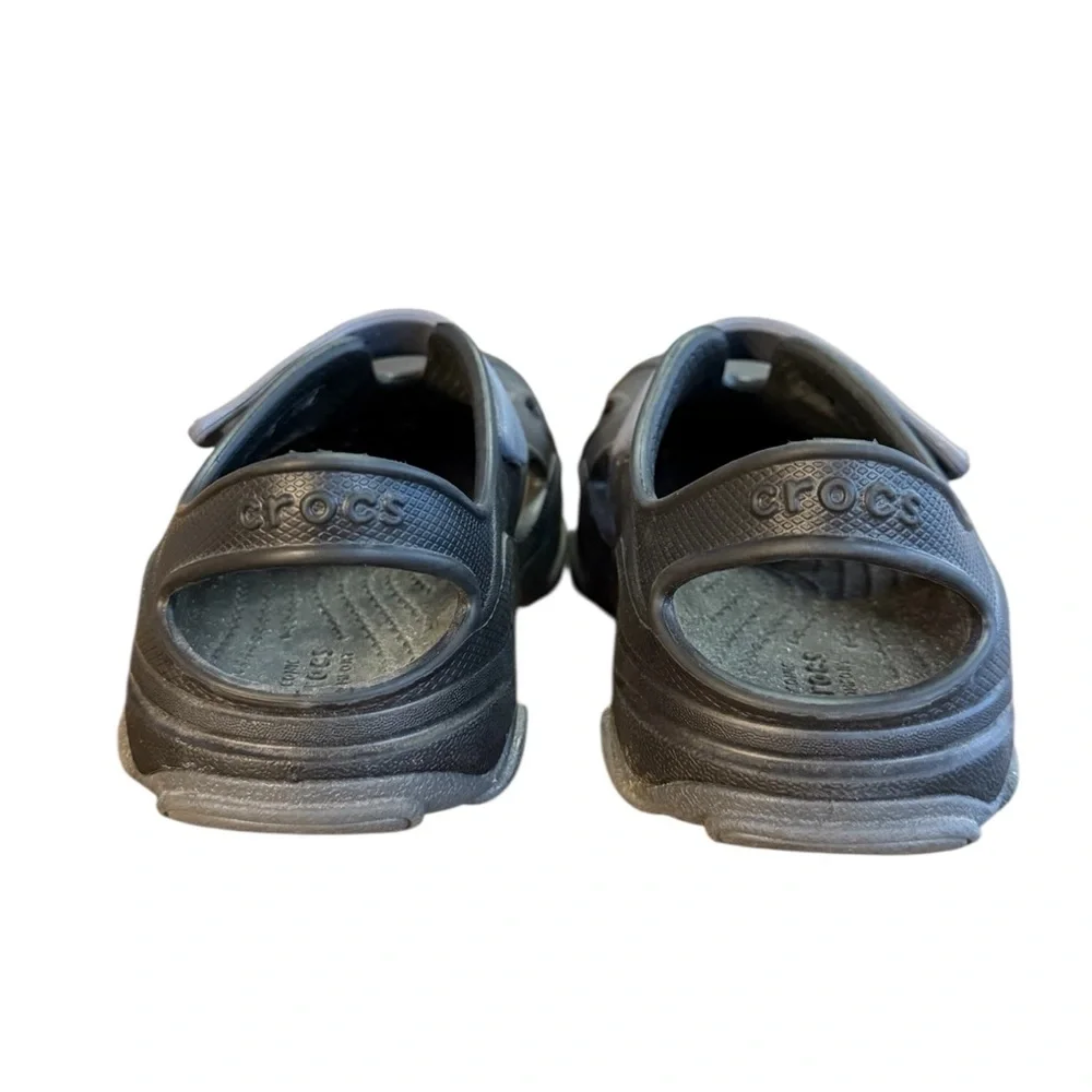 Crocs All Terrain Toddler Fisherman Sandal Black Closed Toe Slip-on Children’s 9